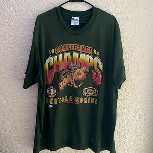Seattle Sonics 1996 conference champs tee size XL vintage 90s